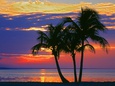 Colorful Sunset over Sombrero Beach in the Florida Keys