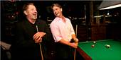 Tom Wopat and John Schneider playing pool