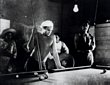 Marlon Brando playing pool