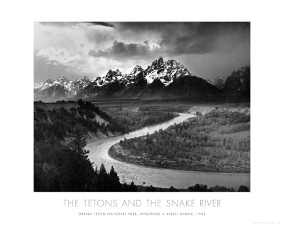 Tetons and The Snake River, Grand Teton National Park, c.1942