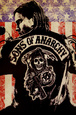 Sons of Anarchy Logo Flag TV Poster Print